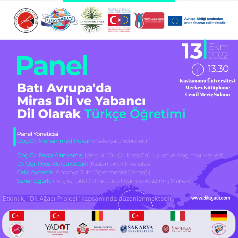 Batı Avrupada Miras Dil ve Yabancı Dil Olarak Türkçe Öğretimi başlıklı panel - Duyurular - YADOT | Yabancı Dil Olarak Türkçe Eğitim Derneği